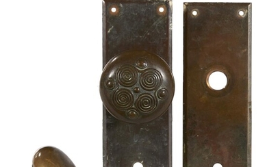 A bronze door knob Tiffany Studios, New York, NY,...
