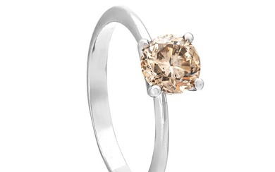 0.93 tcw Diamond Ring - 14 kt. White gold - Ring - 0.93 ct Diamond - No Reserve Price
