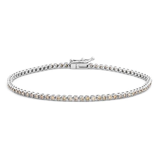 1.00 tcw Diamond Bracelet - 18 kt. White gold - Bracelet - 1.00 ct Diamond - No Reserve Price