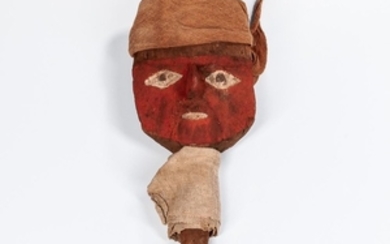 Chancay Wooden Marker Mask