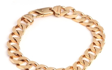 Uno A Erre: An Italian 18k gold bracelet. L. 20.5 cm. Weight app. 34 g.