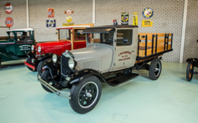 1929 Ford Model A Closed Cab Stake Bed Truck