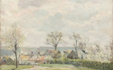 Albert GLEIZES 1881 - 1953 Paysage de Picardie - 1904