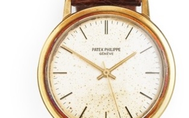 Patek Philippe: A gentleman's wristwatch of 18k gold. Model Calatrava, ref. 3569–2. Mechanical movement with automatic winding, cal. 350. 1960s.