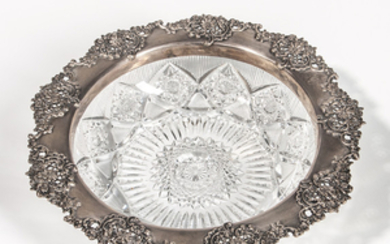 Tiffany & Co. Sterling Silver-mounted Cut Glass Bowl