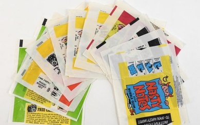 11PC 1960's Topps Non-Sport Wax Wrapper Group