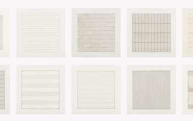 Agnes Martin (1912-2004) Paintings and Drawings 1974-1990 (suite of 10)