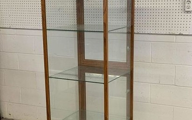 Antique Oak and Glass Display Case