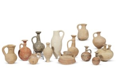 A collection of Hellenistic and Roman small terracotta vessels...