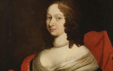 École FRANÇAISE du XVIIe siècle Portrait de dame...