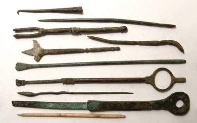 Fantastic and unique mixed group of ancient implements