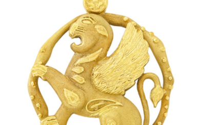 Gold Pendant-Brooch