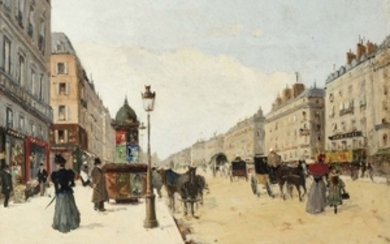 Jules PETILLON (1845 - 1899) Paris, la rue…