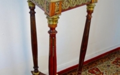 2 LOUIS XVI STYLE MAHOGANY STANDS