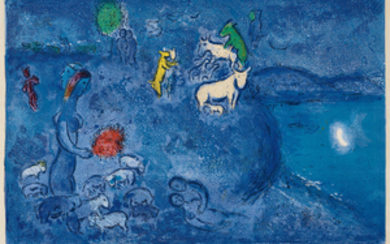 Marc Chagall, Le Printemps (Spring), plate 28 from Daphnis et Chloé