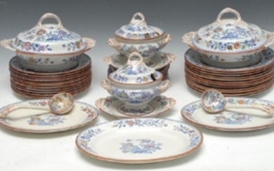 A Mason's Ironstone Swansea pattern dinner service for