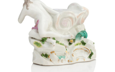 A Meissen centrepiece stand modelled as a nymph