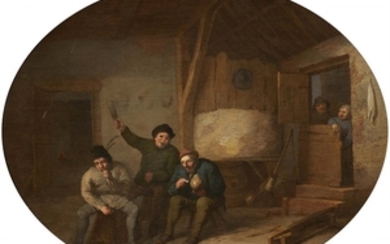 Pieter de Bloot, Peasants Drinking and Smoking in an Interior