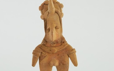 Pre-Columbian Colima Teco Style Flat Figure
