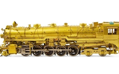 A Samhongsa Brass HO-Gauge 2-10-4 Locomotive and Tender