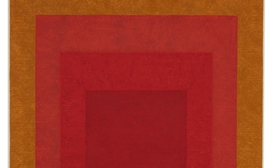 STUDY TO HOMAGE TO THE SQUARE: RED LEGEND, Josef Albers