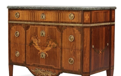 A Gustavian commode by G Foltiern (master in Stockholm 1771-1804), late 18th century.