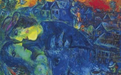Marc Chagall (1887-1985), Le village bleu