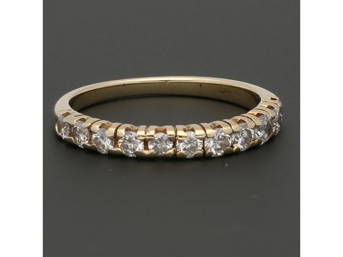 14 kt. Gold - Ring - 0.42 ct Diamond