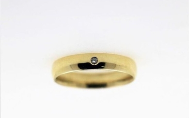 14 kt. Yellow gold - Ring - 0.03 ct Diamond