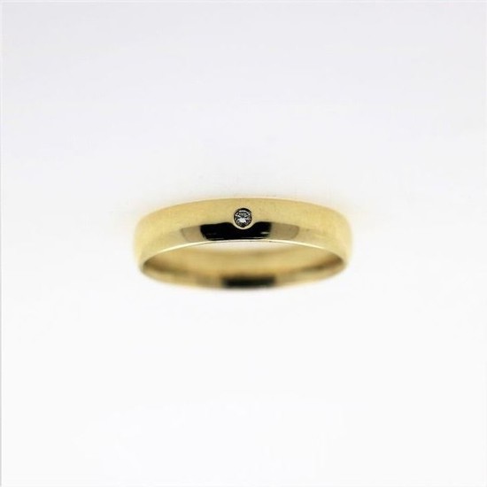 14 kt. Yellow gold - Ring - 0.03 ct Diamond