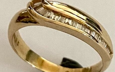 14 kt. Yellow gold - Ring - 0.25 ct Diamond - Diamonds