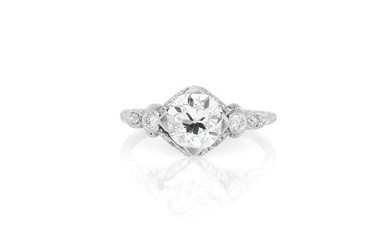 1.45 Carat Art Deco Engagement Ring