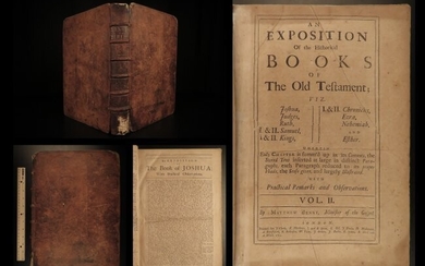 1721 Matthew Henry BIBLE Exposition Old Testament