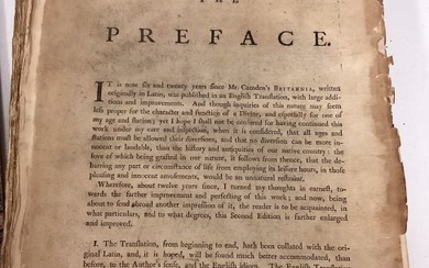 1722 William Camden 2nd Edition "Britannia"