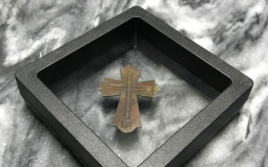 17th -19th Century Copper Cross Artifact