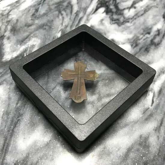 17th -19th Century Copper Cross Artifact