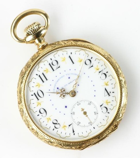 18k Yellow Gold A.W. Waltham Pocket Watch