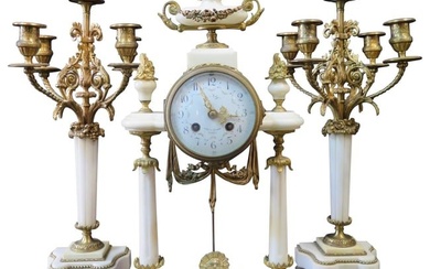 19th Century French Clock Set