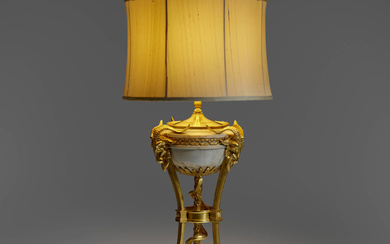 19th Century Louis XVI style tripod-form table lamp