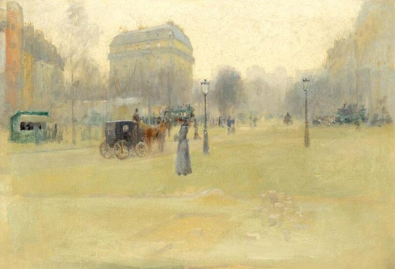 19th Century School Paris Street Scene