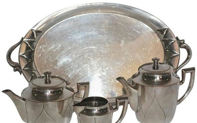 19th Century Silver Plate Tea Set
