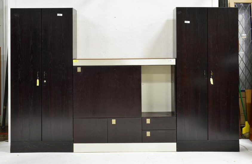 2 Modern Wardrobes & a Matching Cabinet