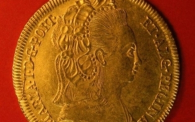 Brazil, Portugal - Monarchy - Maria I (1786-1799) - Peça (6,400 Reis) - 1792 R - Rio de Janeiro - Gold