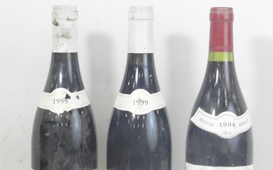 3 bouteilles Morey-Saint-Denis 1er Cru Rémi Seguin 1999 (2), 1er Cru Les Monts-Luisants A. Ligeret...
