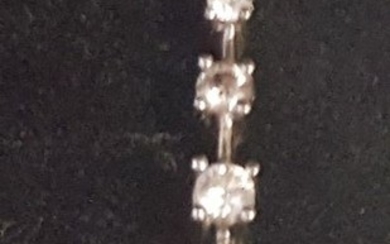 18 kt. White gold - Pendant - 0.40 ct Diamond - Diamonds
