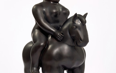 Fernando Botero (Colombian, b. 1932), Woman on a horse