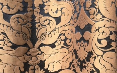 4.8 m x 140 cm Exclusive brocade fabric in silk and wool from San Leucio - Baroque - Silk, Wool - 2018