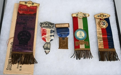 5- EARLY LABOR UNION RIBBONS