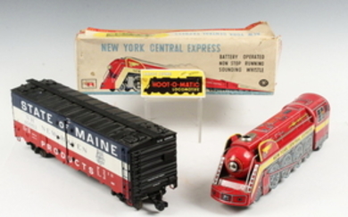 (2) TOY TRAIN CARS