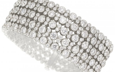 55013: Diamond, Platinum Bracelet, Tiffany & Co. The